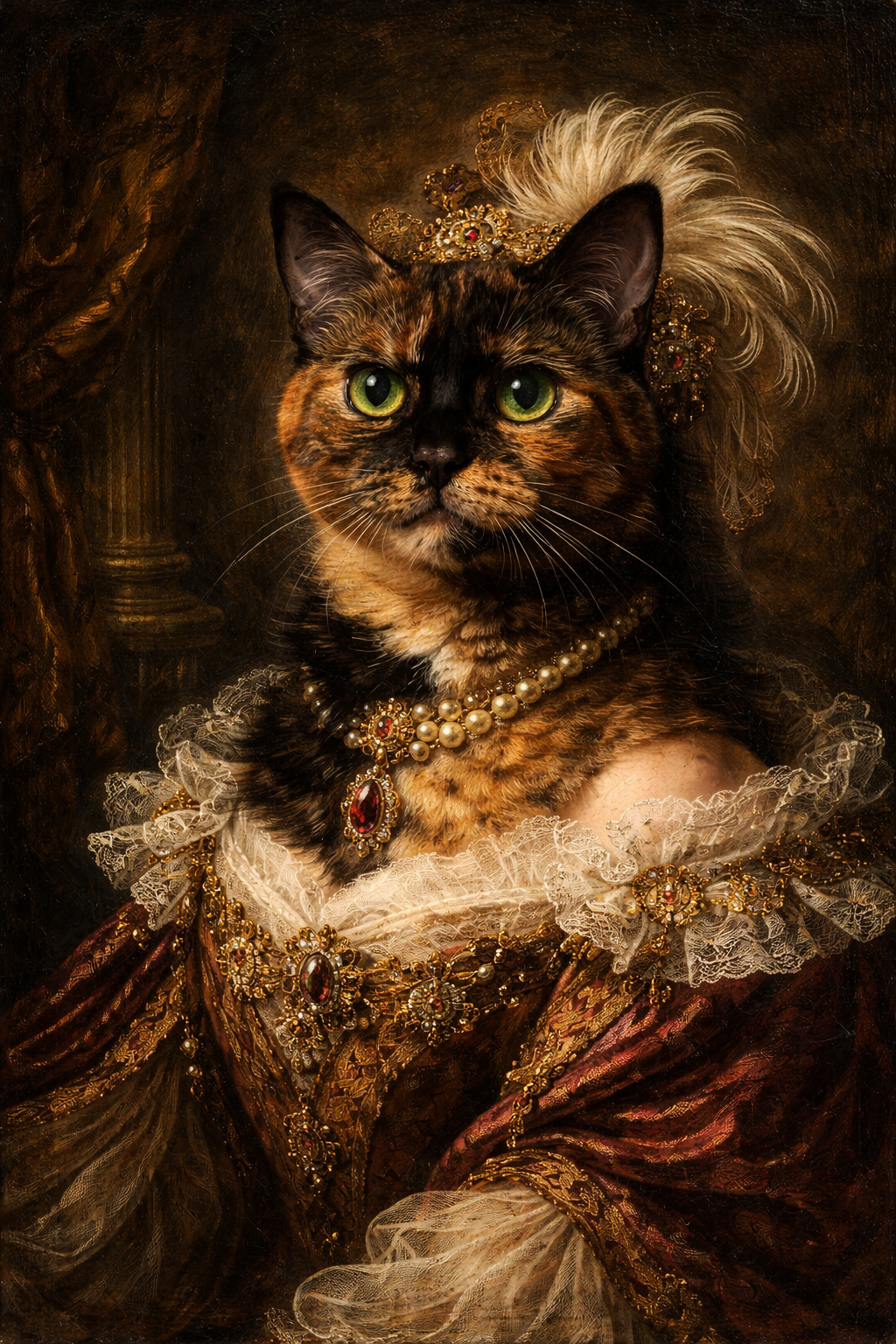 Royal Cat Portrait